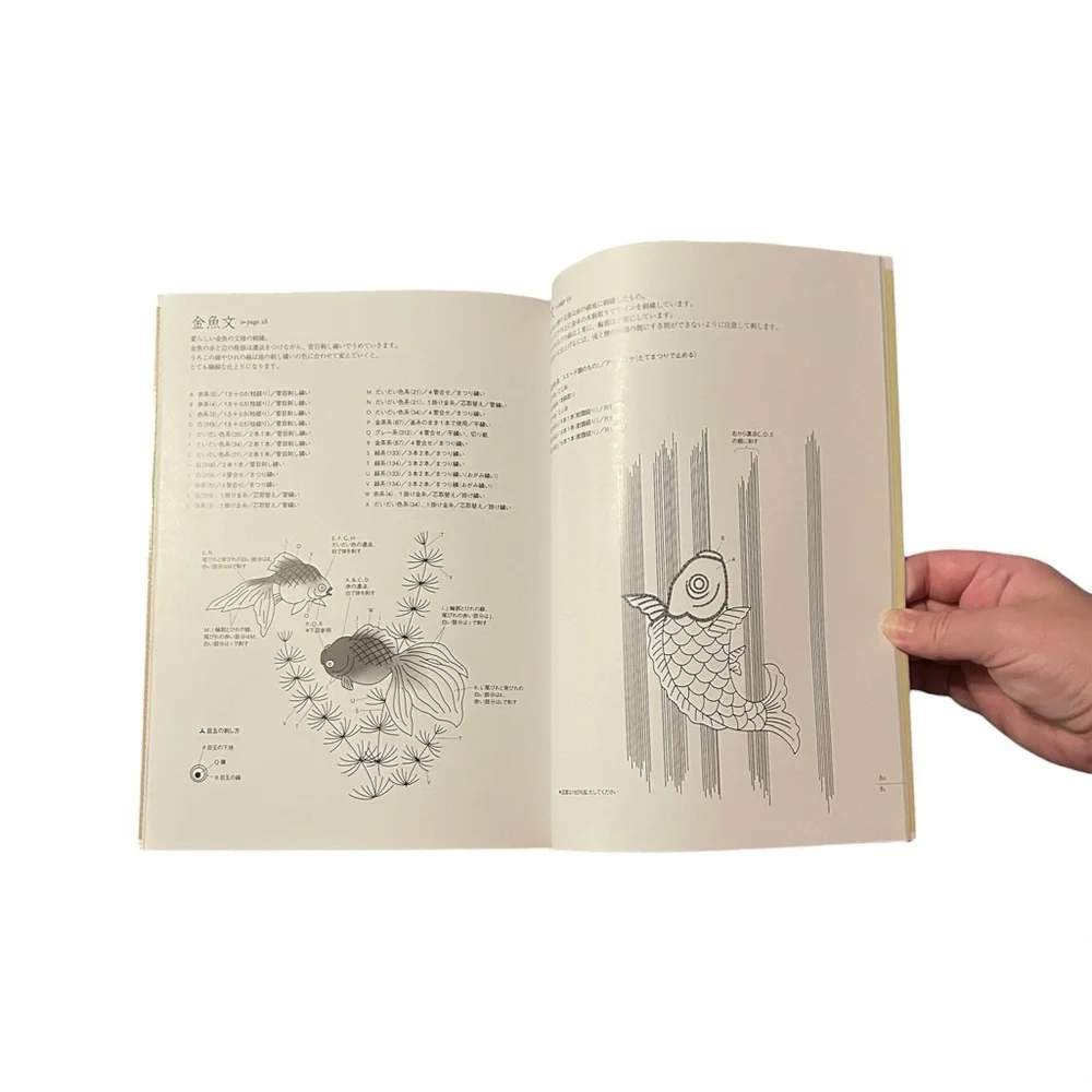VTG Nihon Shishu Japanese Embroidery Design Book Traditional Art Hiromi Akiyama